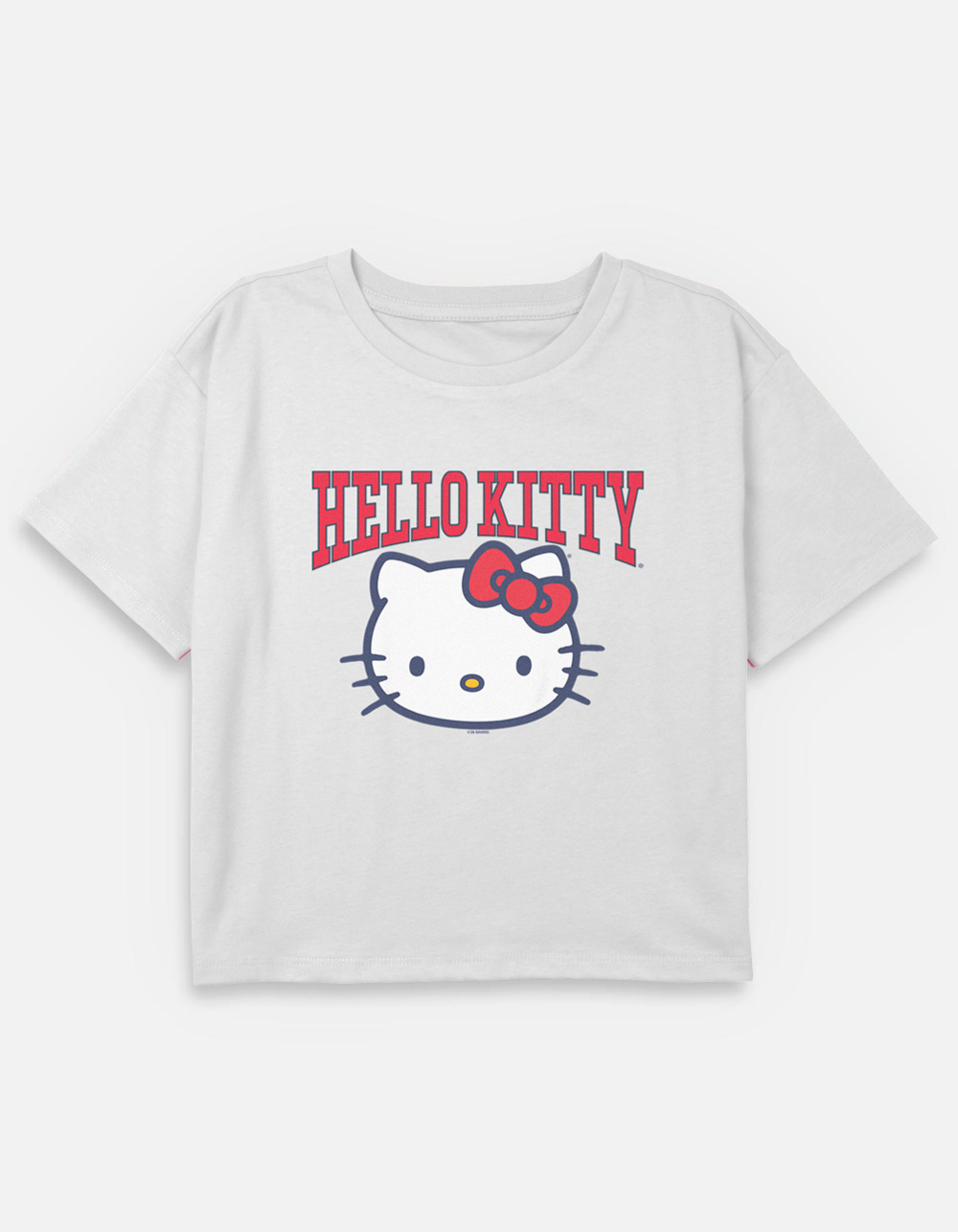 HELLO KITTY Classic Girls Crop Tee - WHITE