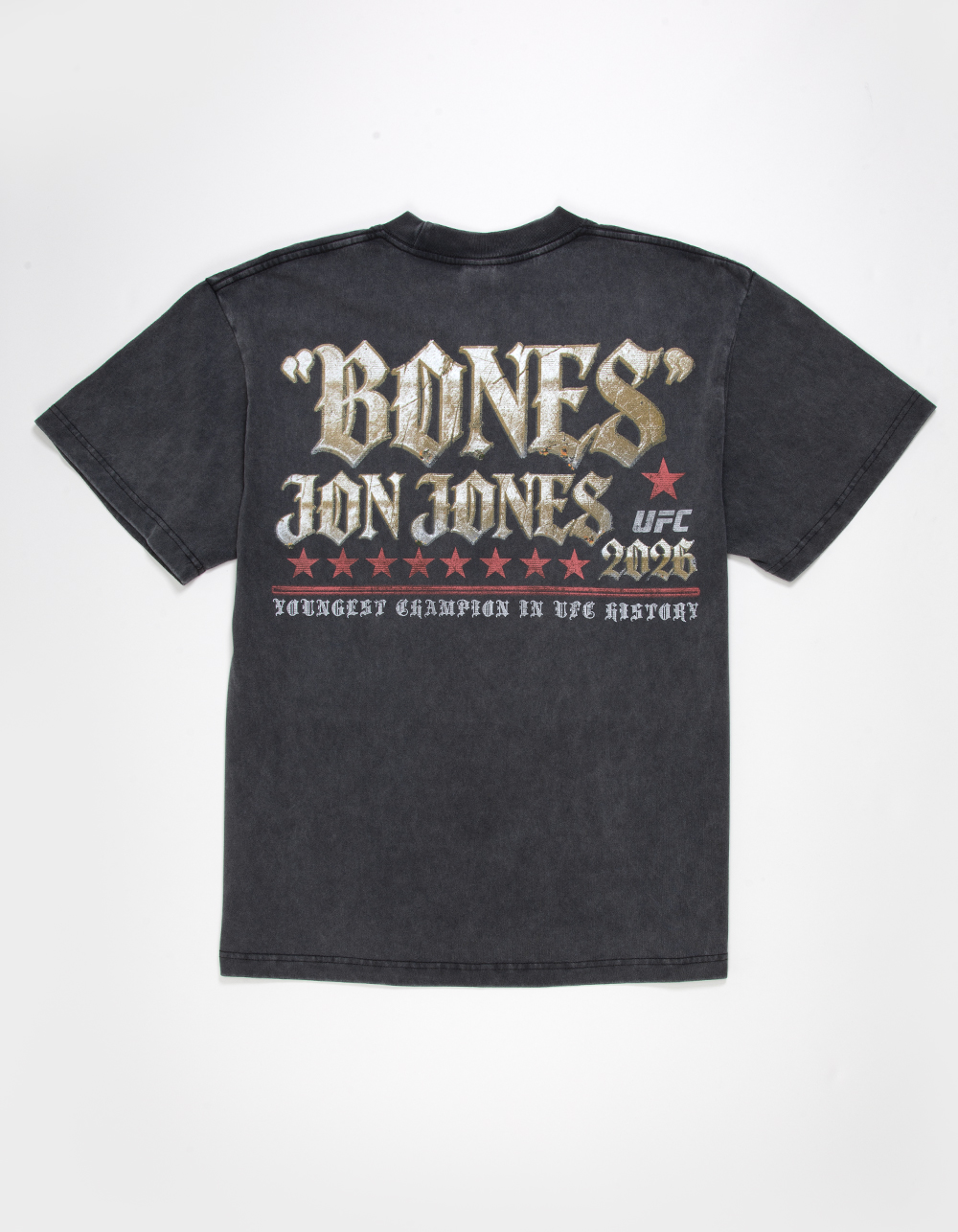 UFC Jon Jones Champ Mens Boxy Tee  - WASHED BLACK