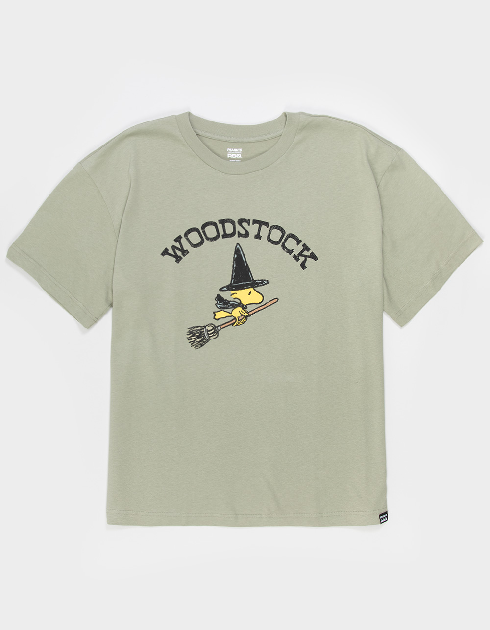 RSQ x Peanuts Woodstock Mens Oversized Tee - OLIVE