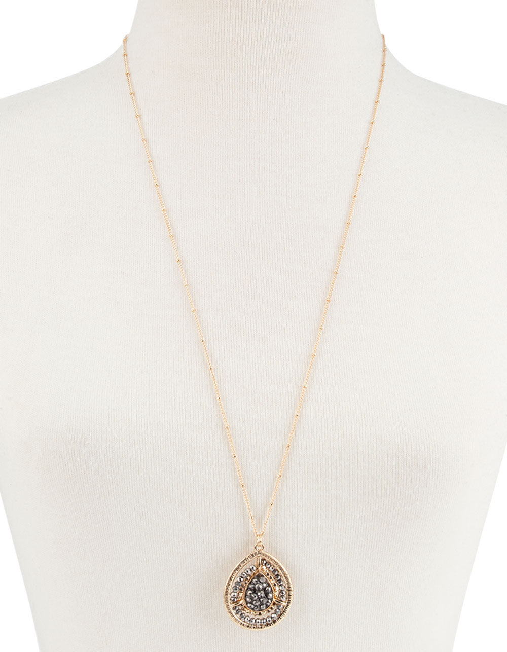 FULL TILT Bead Charm Necklace GOLD Tillys