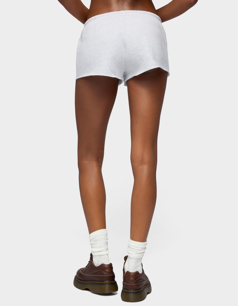 Edikted Cutie Sweat Shorts - LIGHT GRAY