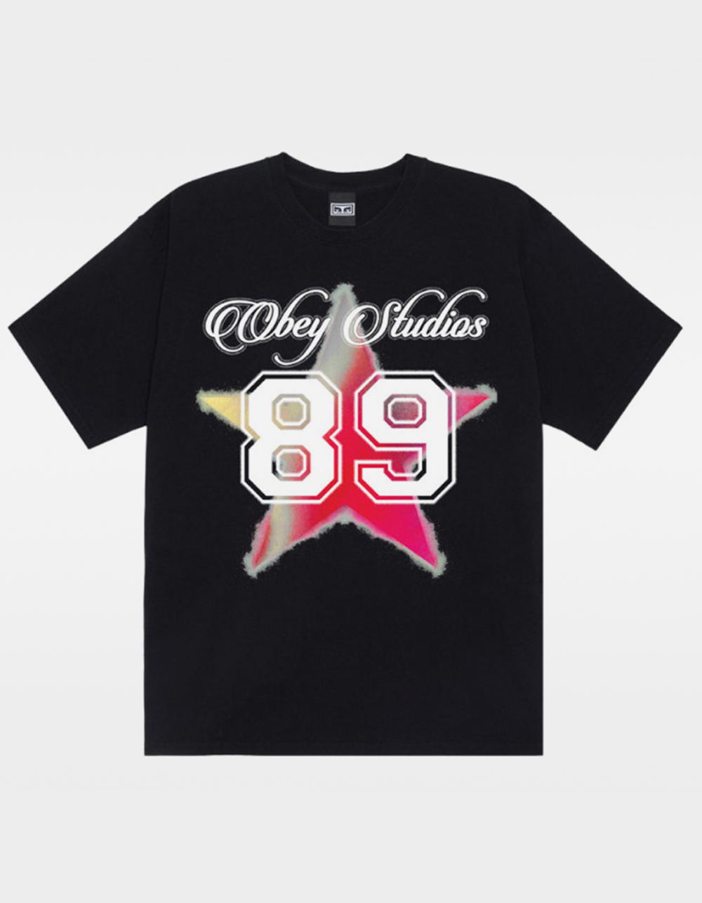 OBEY Varsity Star Mens Tee - BLACK