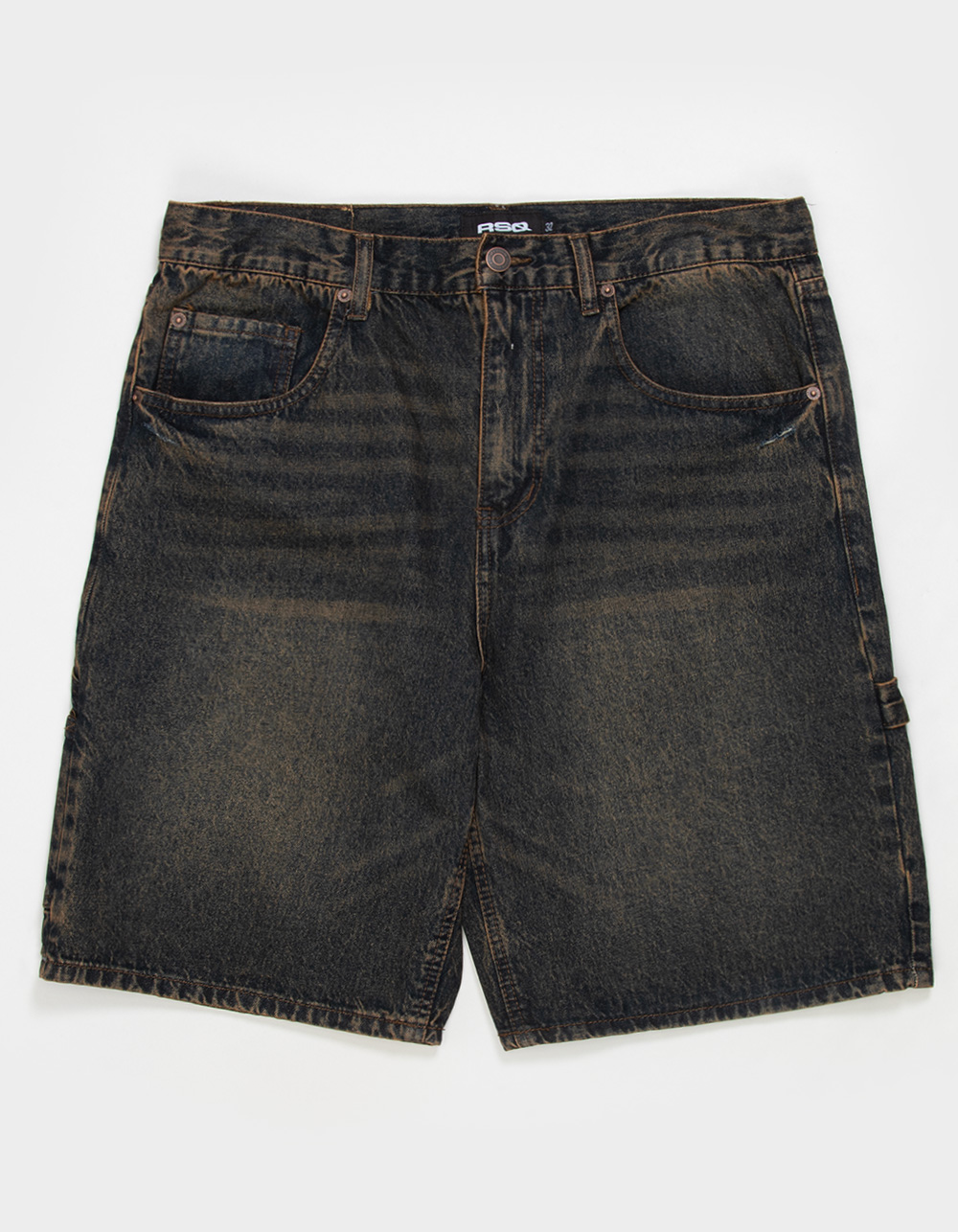 RSQ Mens Loose Carpenter Jorts - RUST