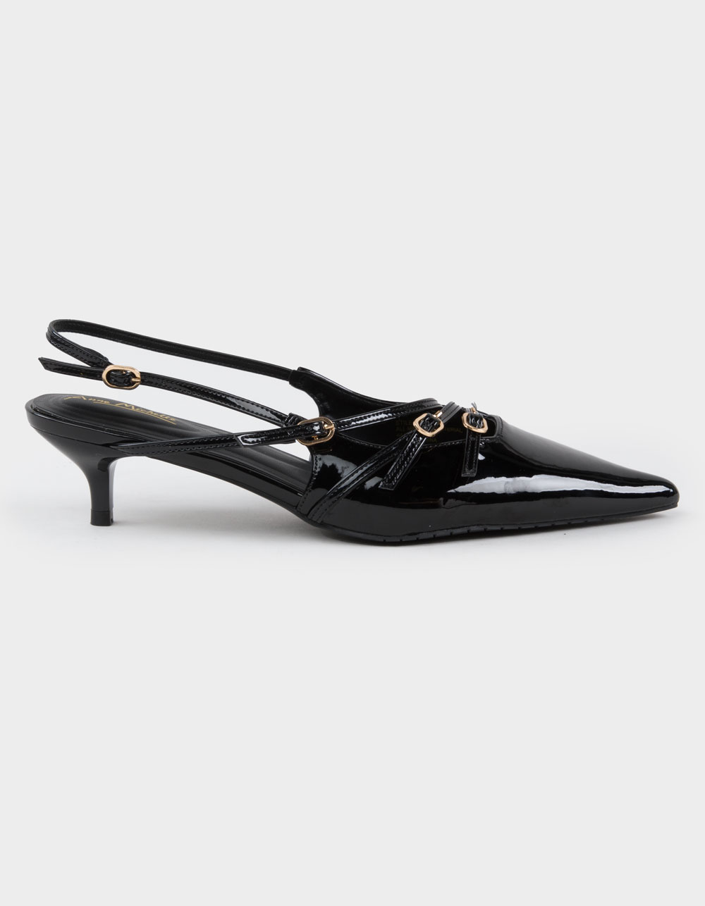 ANNE MICHELLE Stile Womens Slingback Heels - BLACK
