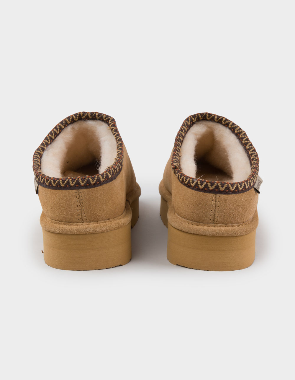 BEARPAW Martis Womens Suede Slippers - LATTE