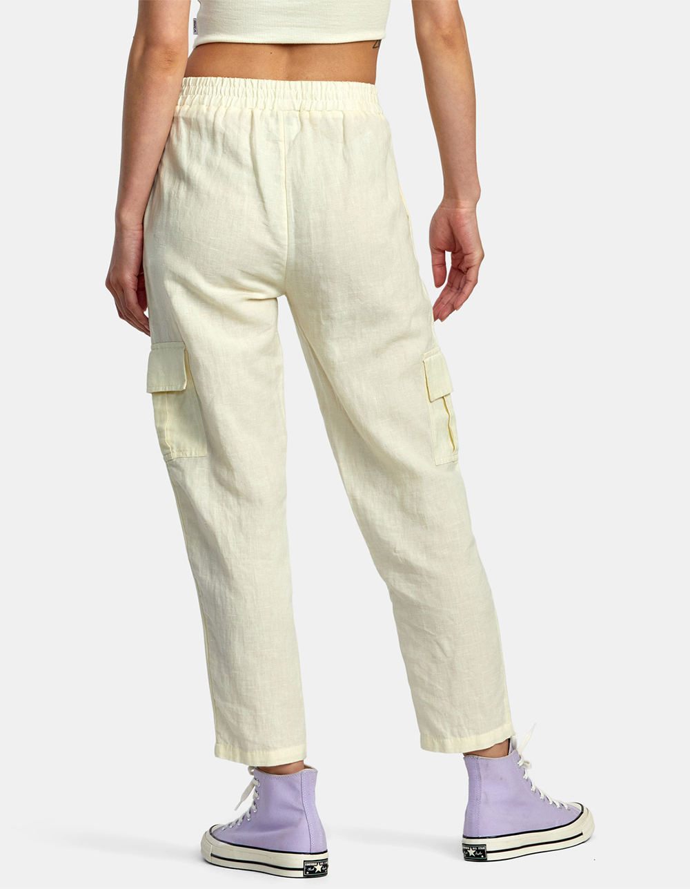 RVCA New Yume Womens Cargo Pants - PALE YELLOW