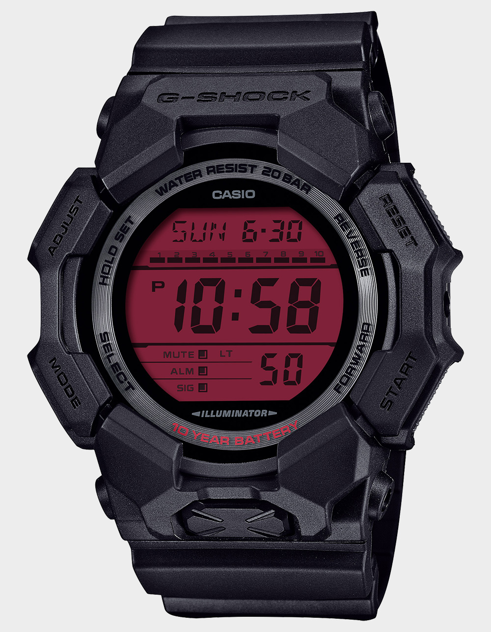 G-SHOCK GD010BBR-1 Watch - BLK/RED