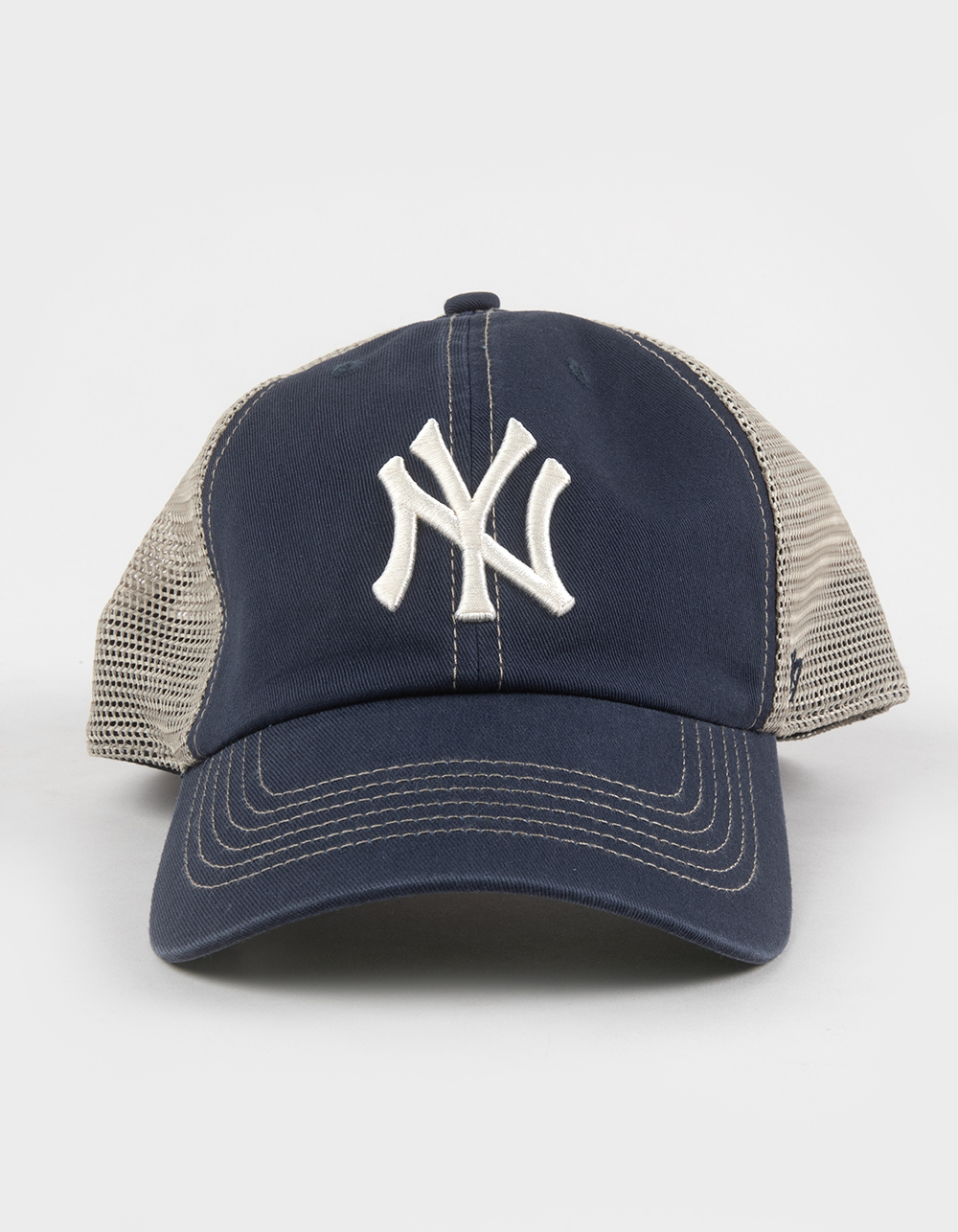 47 BRAND New York Yankees Trawler '47 Clean Up Trucker Hat - BLUE COMBO