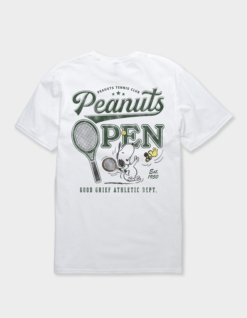 PEANUTS Tennis Club Open Unisex Tee - WHITE
