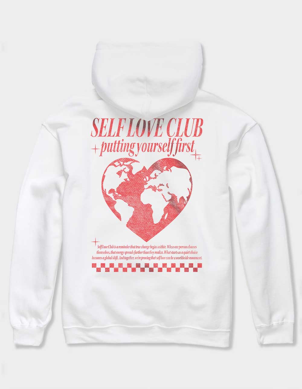 Love Self Club Unisex Hoodie - WHITE