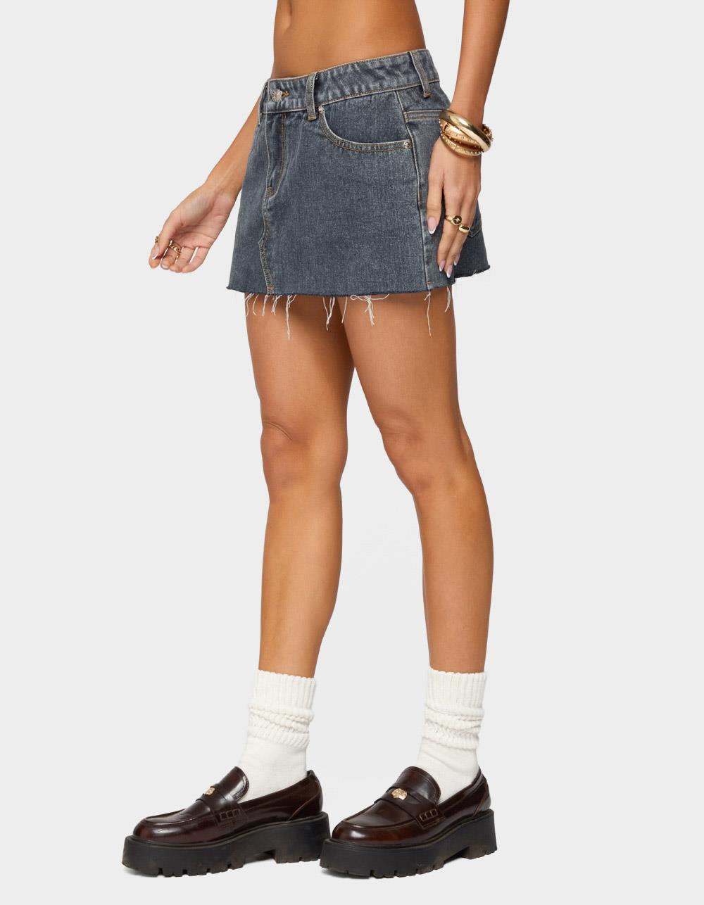 EDIKTED Micah Denim Mini Skirt