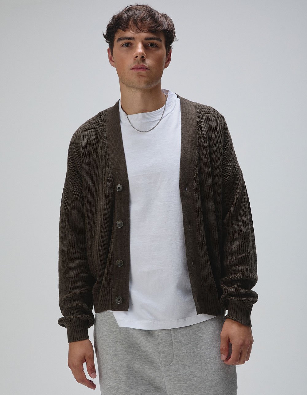 RSQ Mens Cardigan - OLIVE