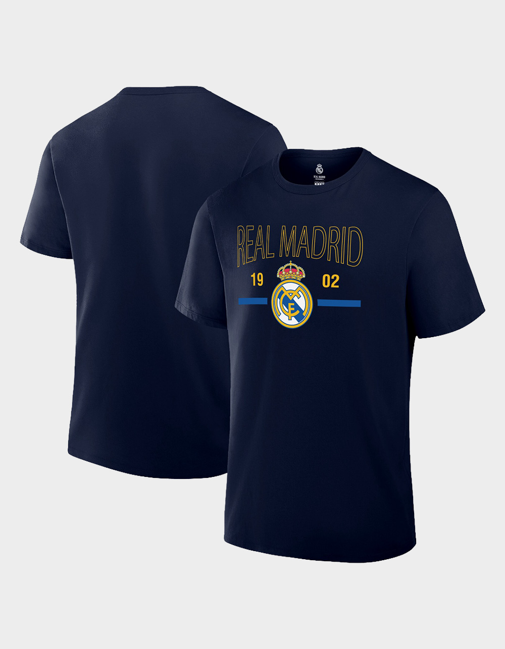 REAL MADRID CF Logo Mens Tee - NAVY