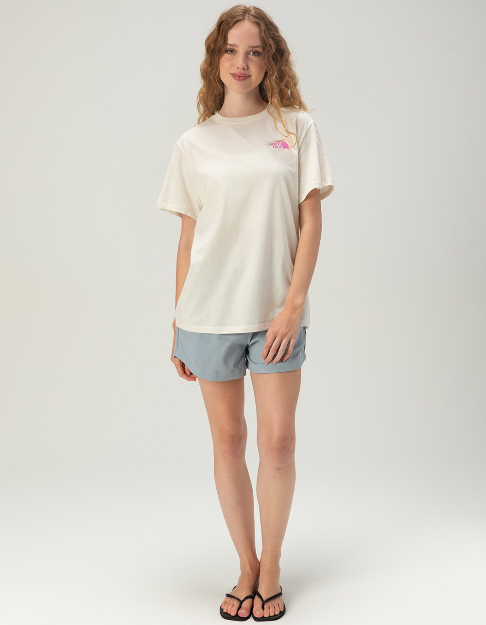 THE NORTH FACE Boulder Breeze Womens Relaxed Tee - OFF WHITE