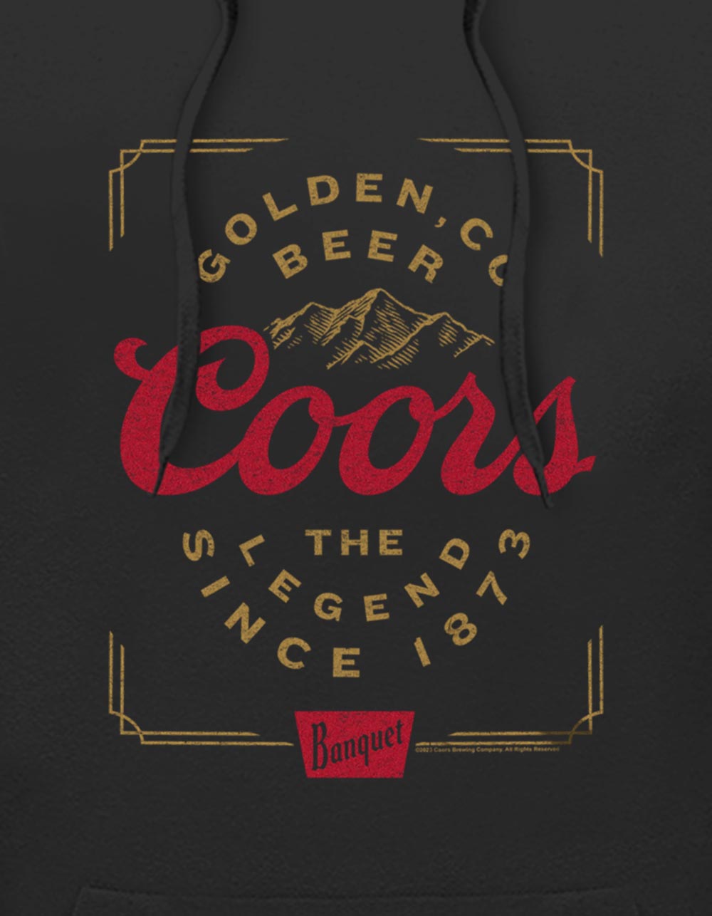 COORS 73 Legend Unisex Hoodie - BLACK