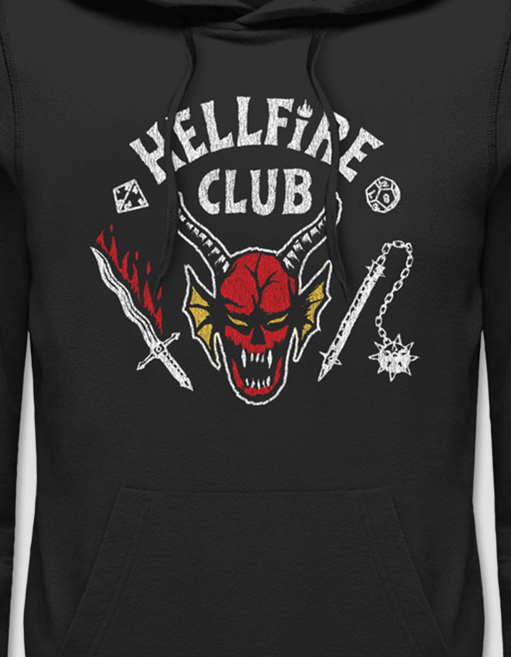 STRANGER THINGS Hellfire Club Unisex Hoodie - BLACK