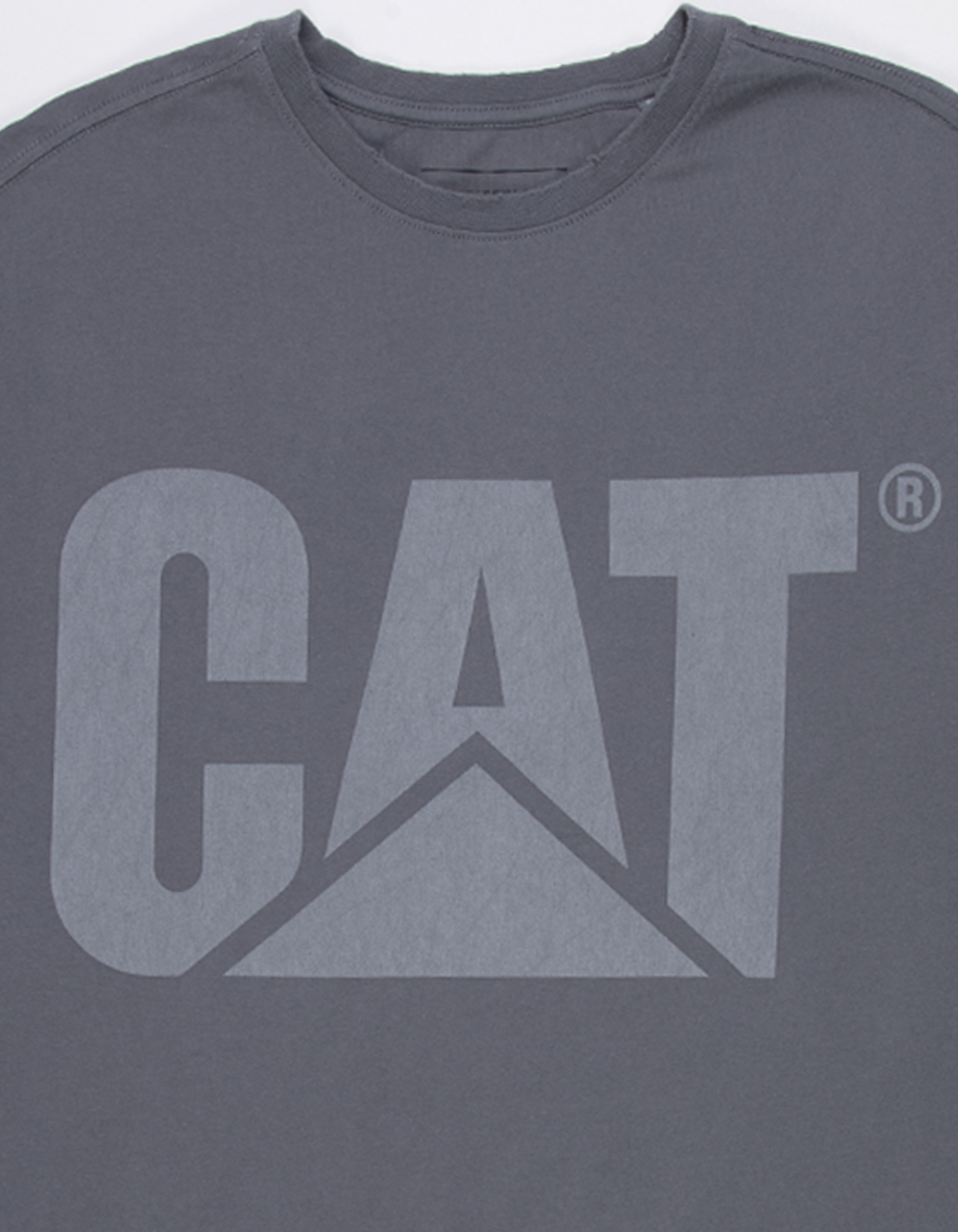 CATERPILLAR Logo Mens Muscle Tee - CEMENT