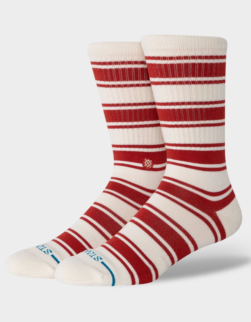 STANCE Cabin Days Mens Crew Socks - RED COMBO