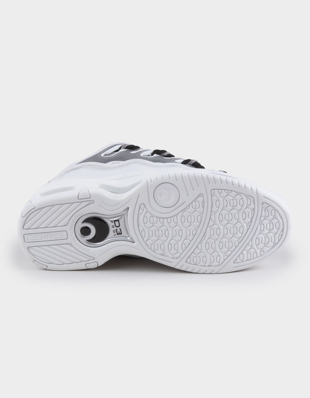 OSIRIS D3 2001 Skate Shoes - WHT/GRAY