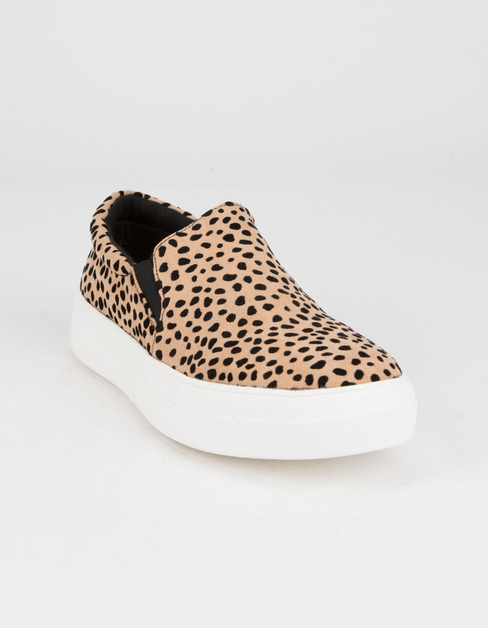 SODA Platform Womens Leopard Slip-On Shoes image number 1
