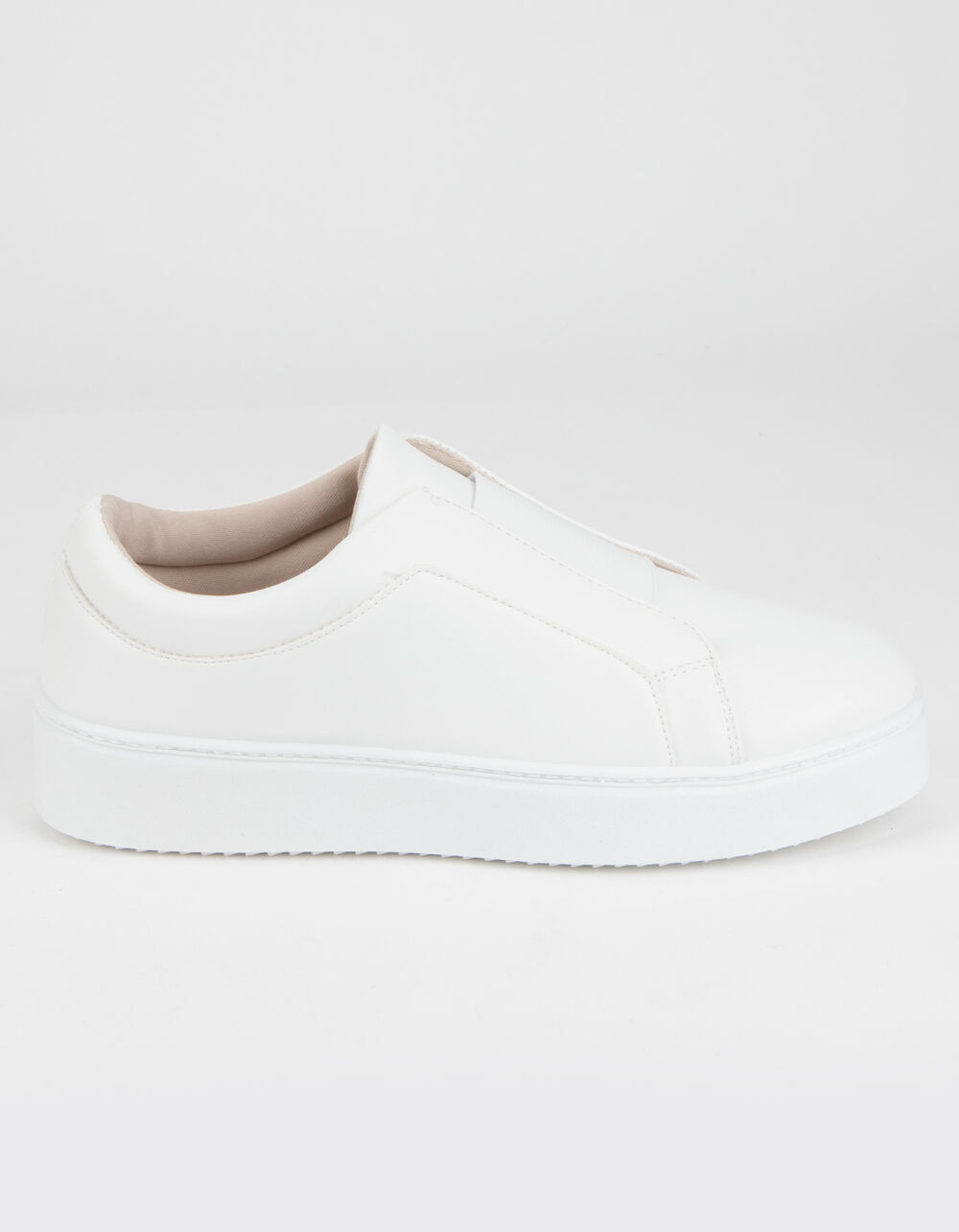 QUPID Elastic Womens White Slip-On Shoes - WHITE | Tillys