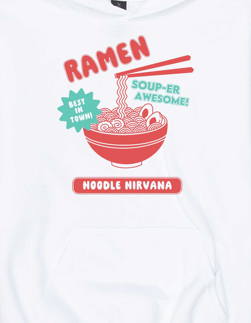 RAMEN Noodle Nirvana Unisex Kids Hoodie - WHITE