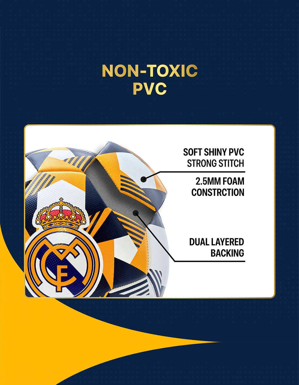 REAL MADRID CF Soccer Ball - WHITE