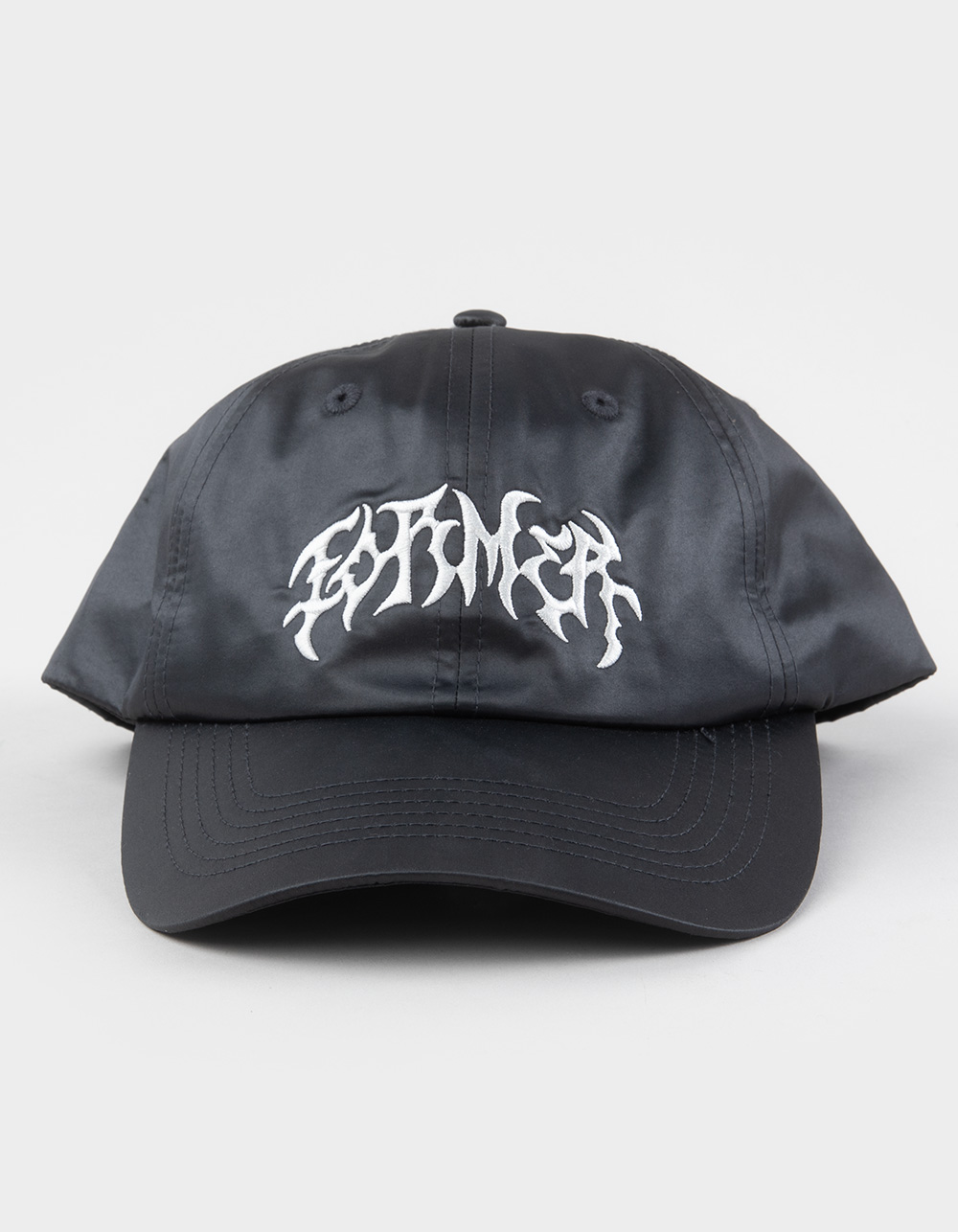 FORMER Puncture Satin Snapback Hat - BLACK