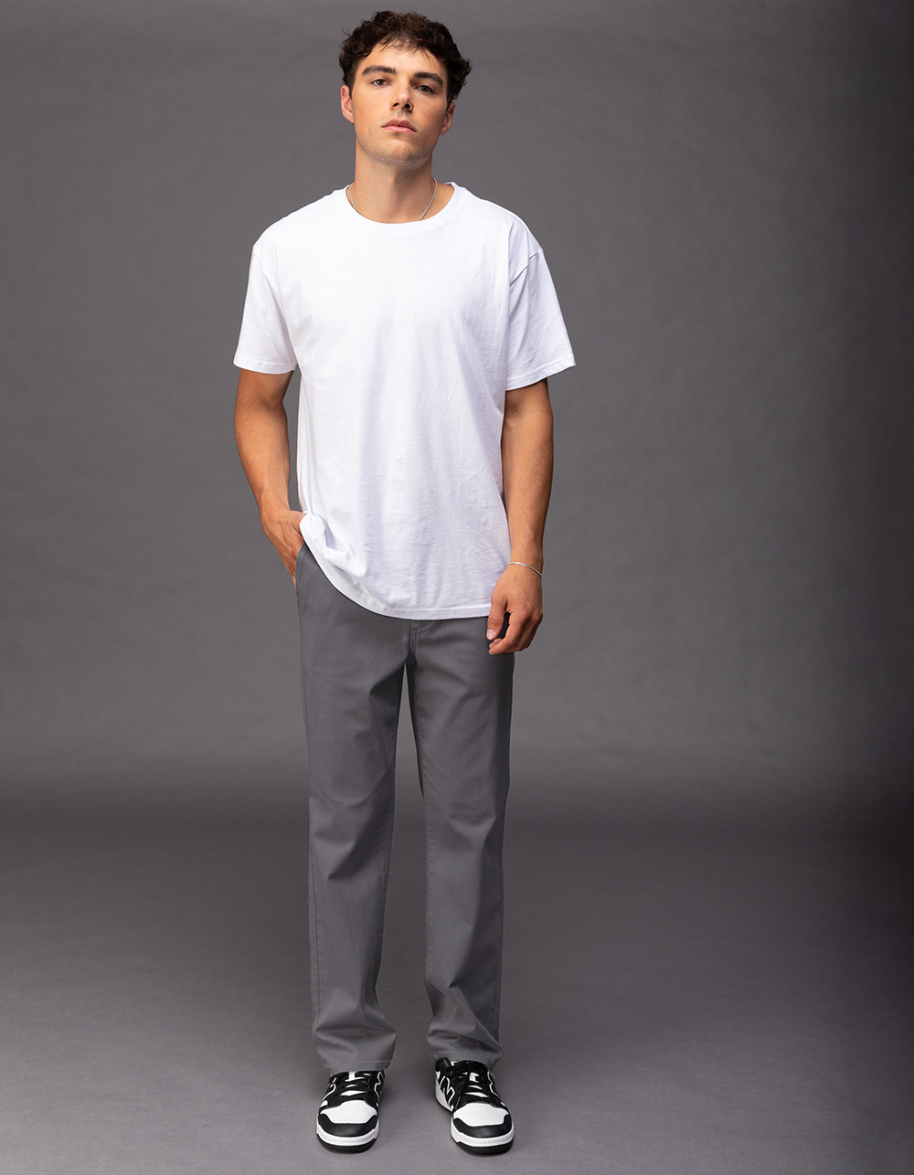 RSQ Mens Slim Straight Chino Pants GUNMETAL Tillys