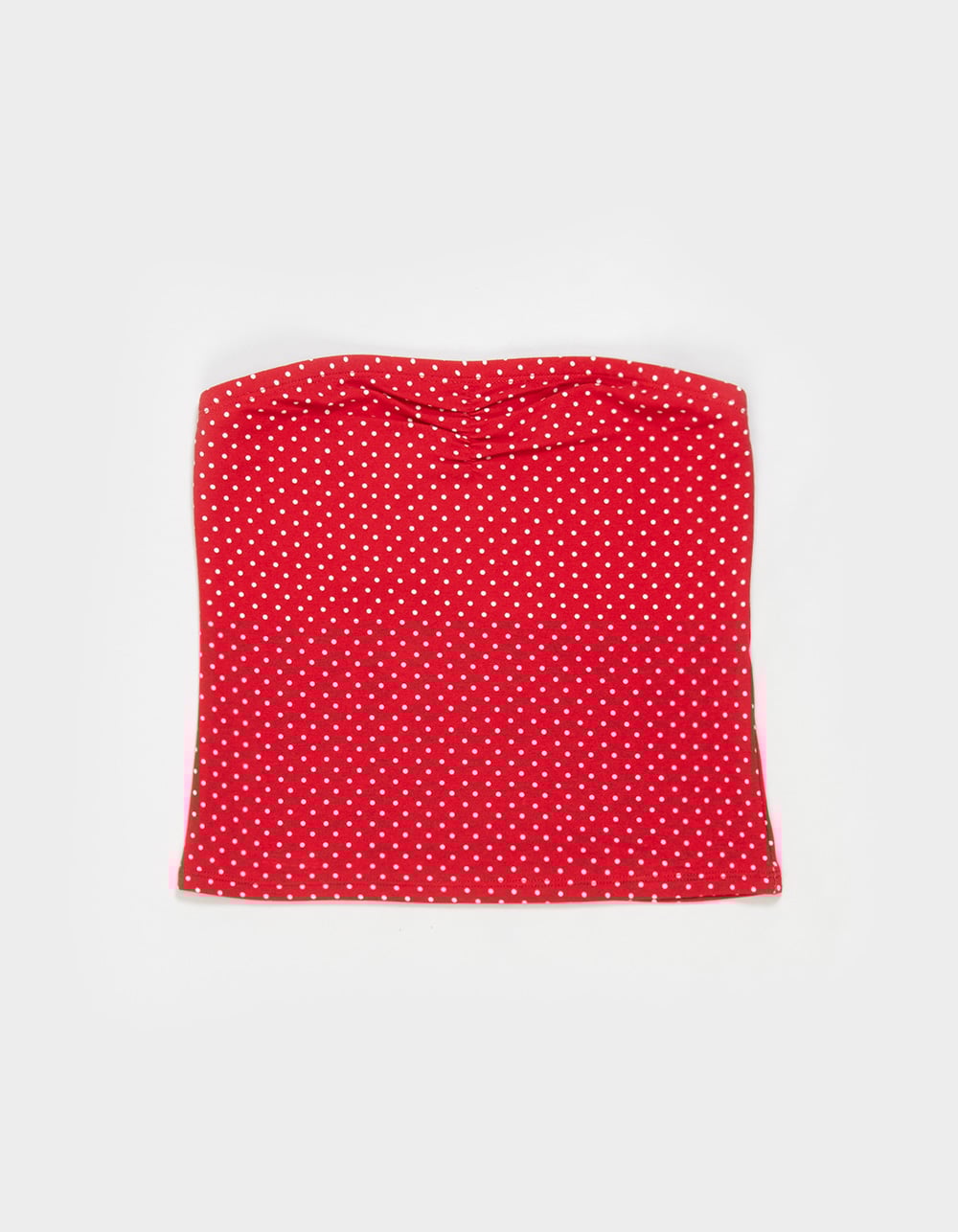FULL TILT Essentials Girls Dot Tube Top - RED COMBO