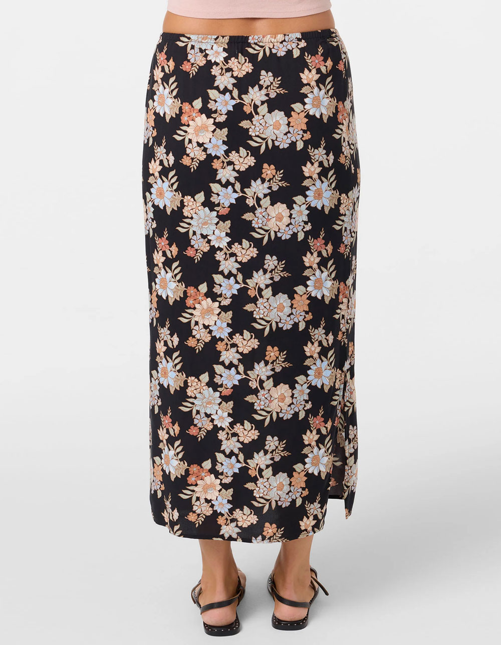 O'NEILL Bellamy Bali Womens Floral Midi Skirt - BLACK COMBO