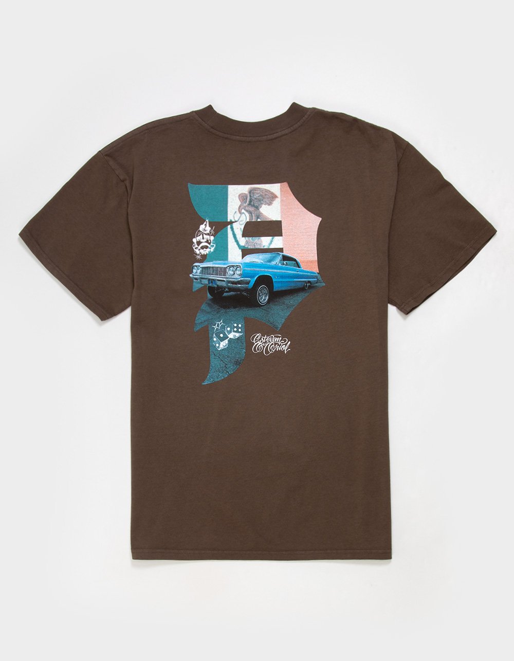 PRIMITIVE x Estevan Oriol Dirty P Mens Tee - BROWN