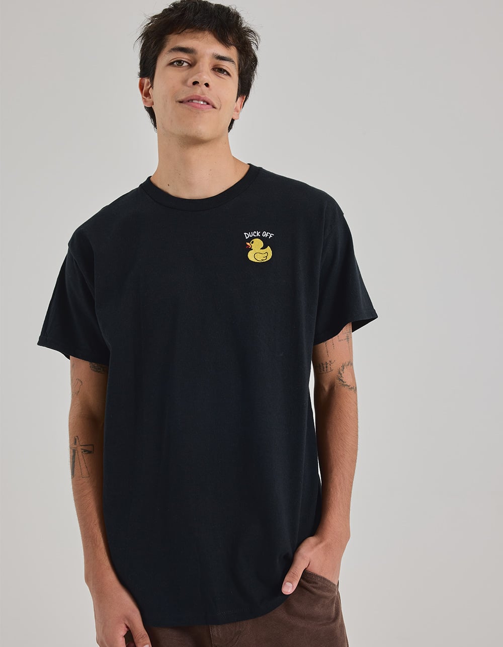 RIOT SOCIETY Rubber Duck Mens Tee - BLACK