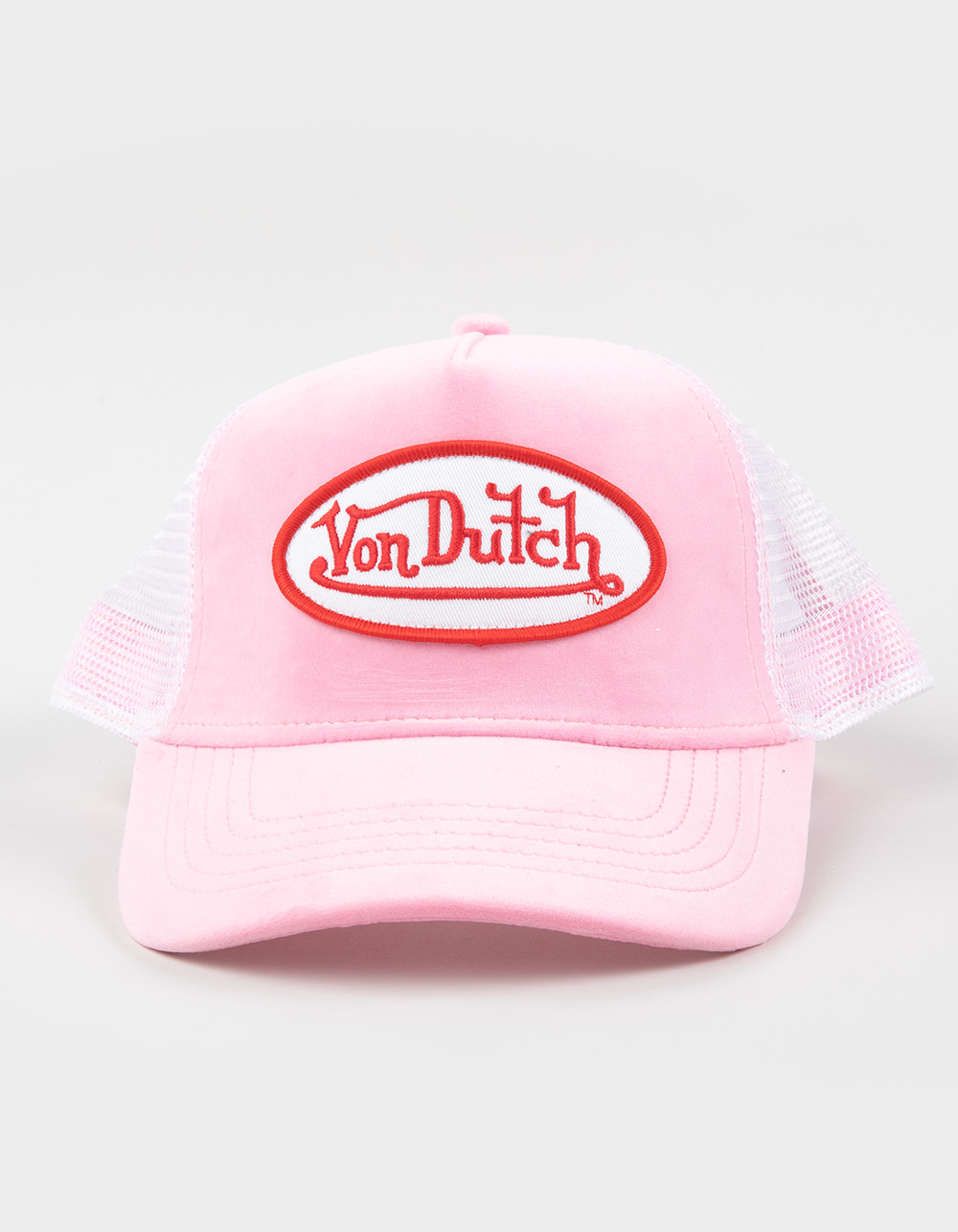 VON DUTCH Velvet Trucker Hat - PINK