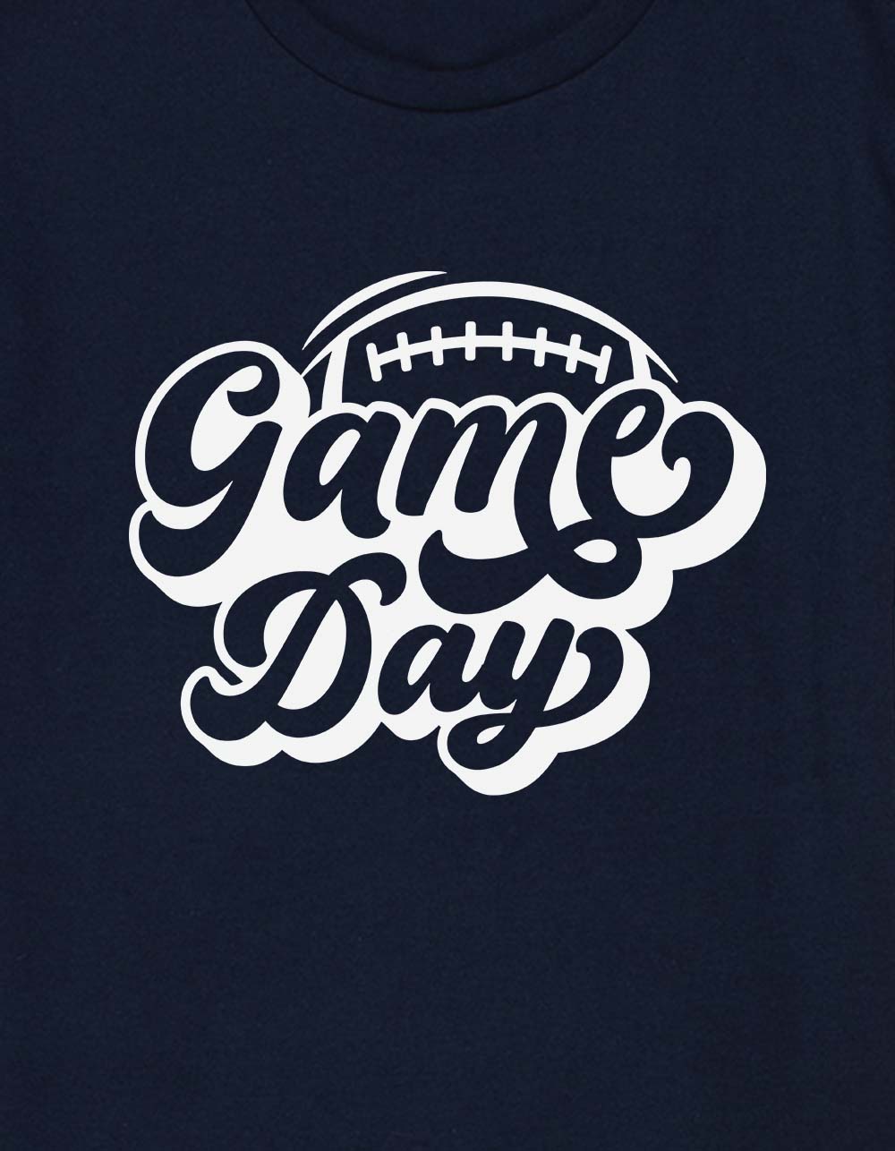 FOOTBALL Game Day Bold Unisex Kids Tee - NAVY