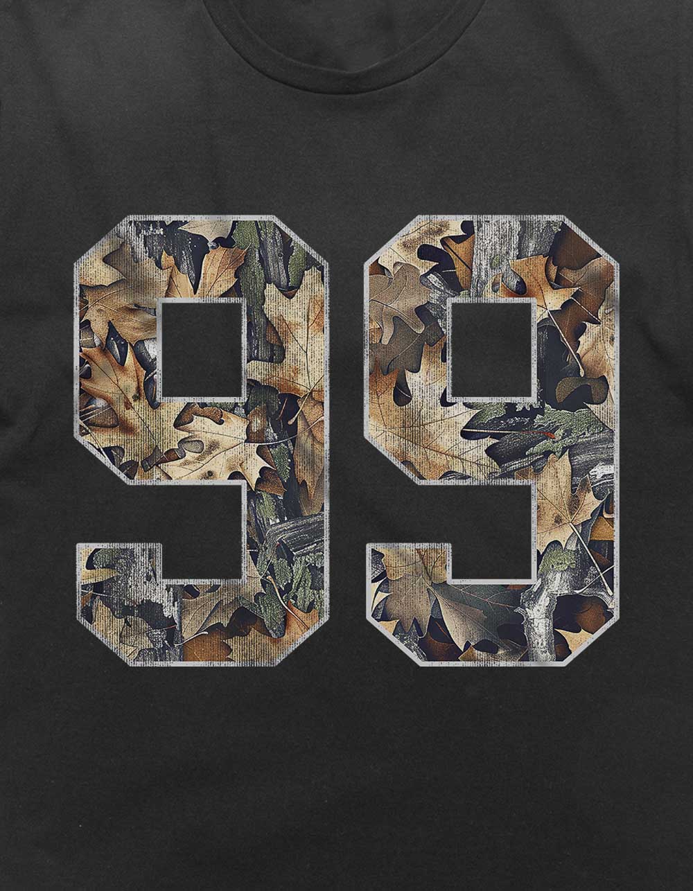 CAMO 99 Woodland Unisex Tee - BLACK