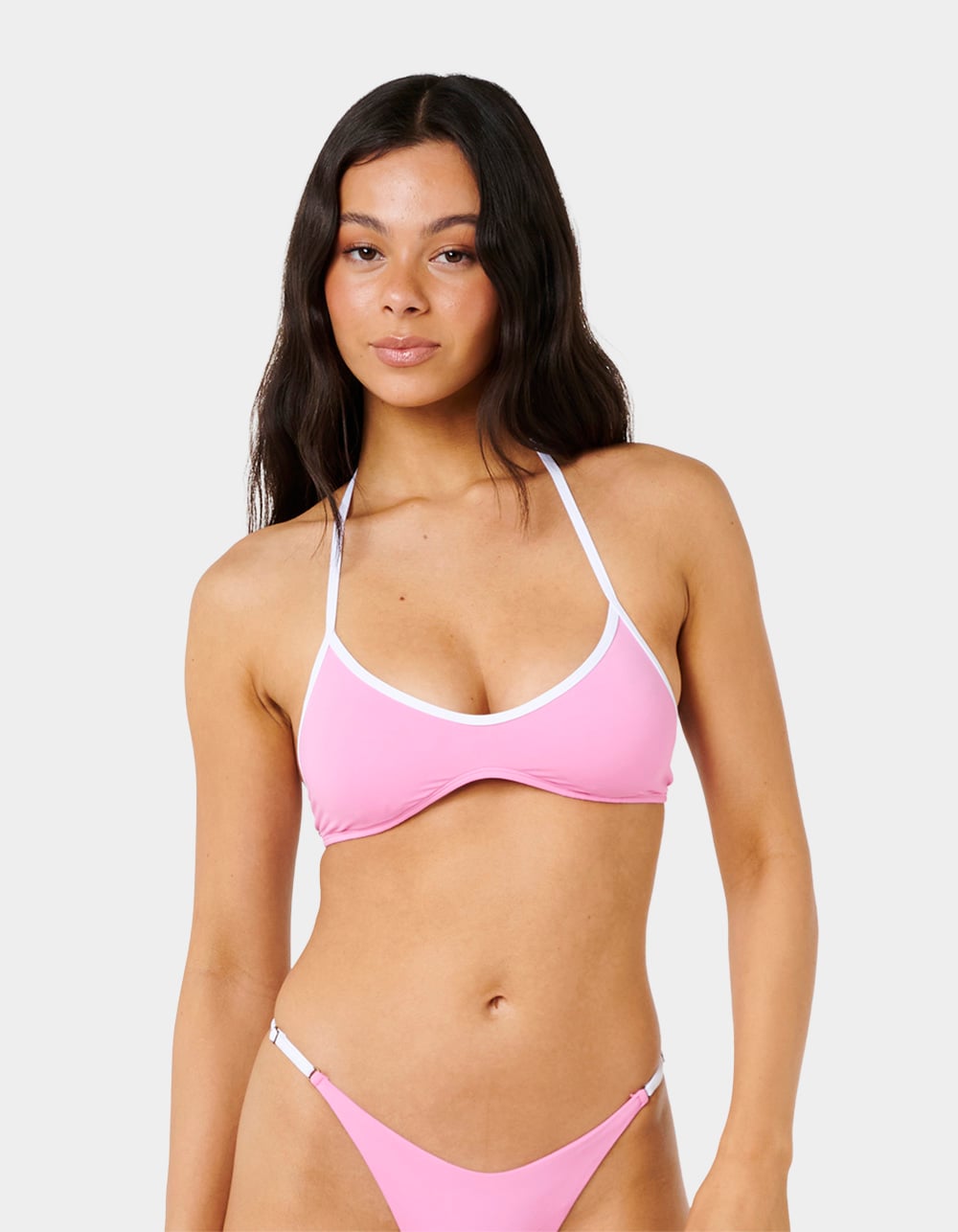 RIP CURL Classic Surf Halter Womens Bikini Top - FUSHIA PURPLE