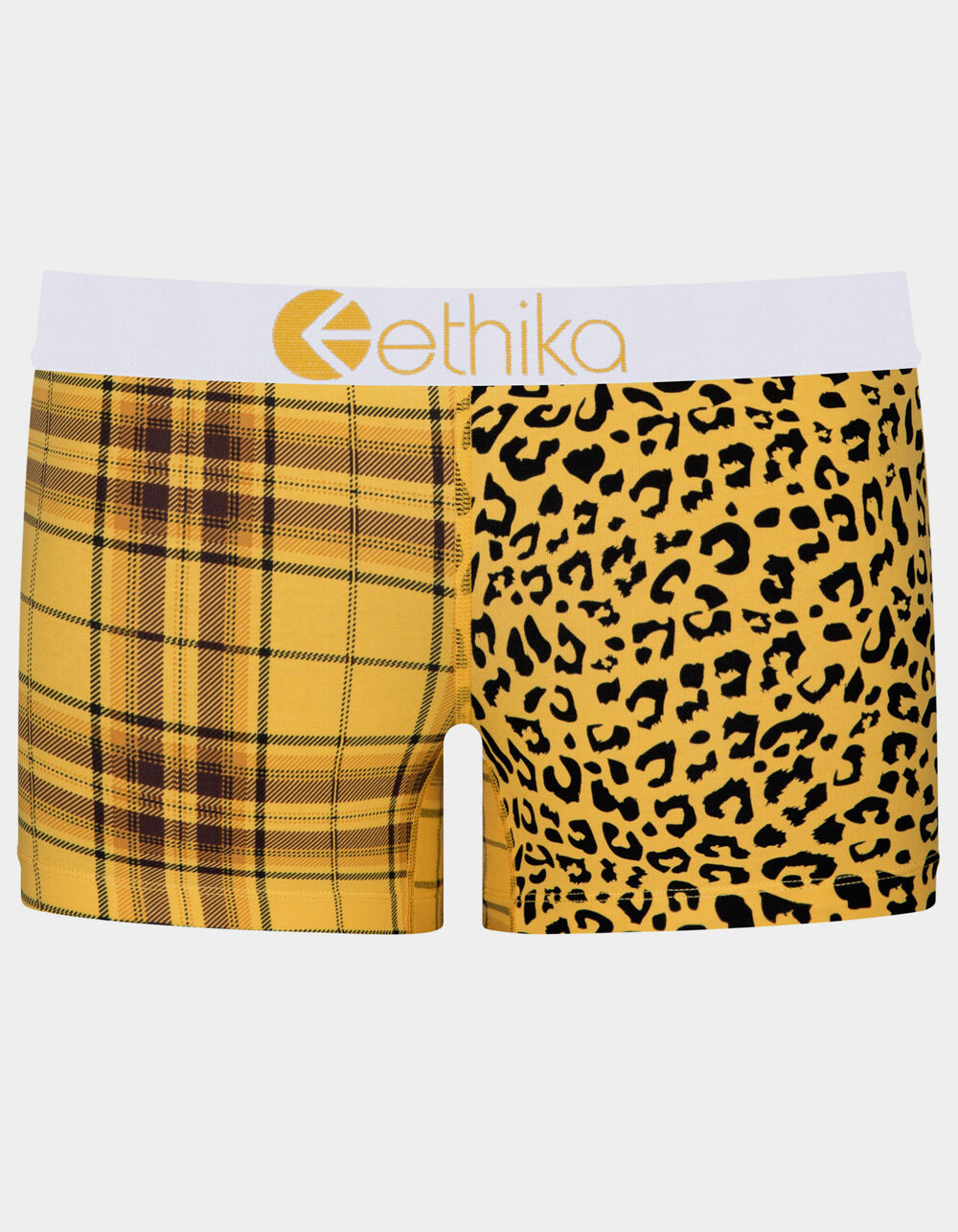 ETHIKA Wild Plaid Womens Boyshorts YELLOW COMBO Tillys