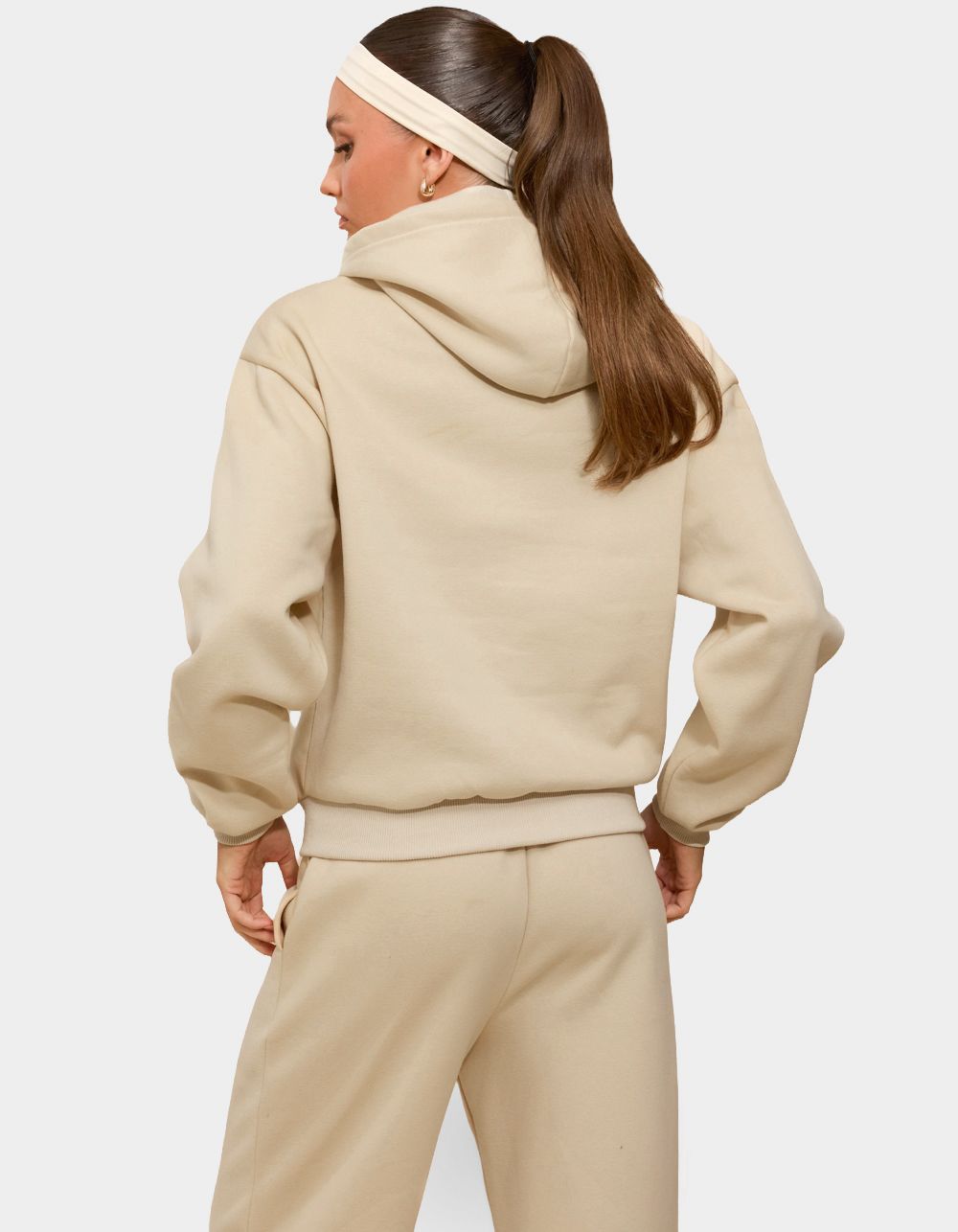 EDIKTED Kyrie Hoodie - BEIGE