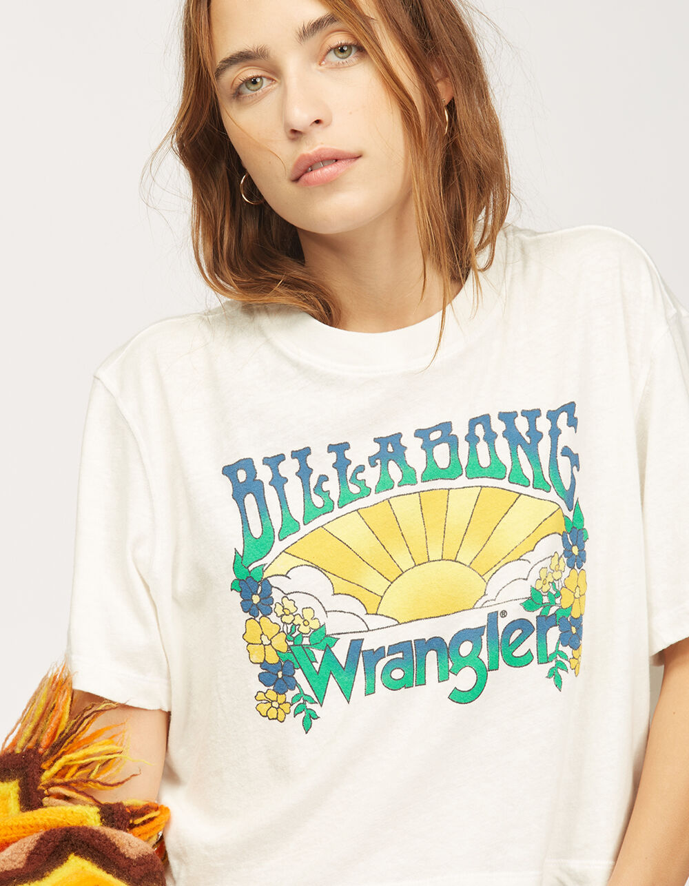 BILLABONG x Wrangler Made It Womens Crop Tee - OFF WHITE | Tillys