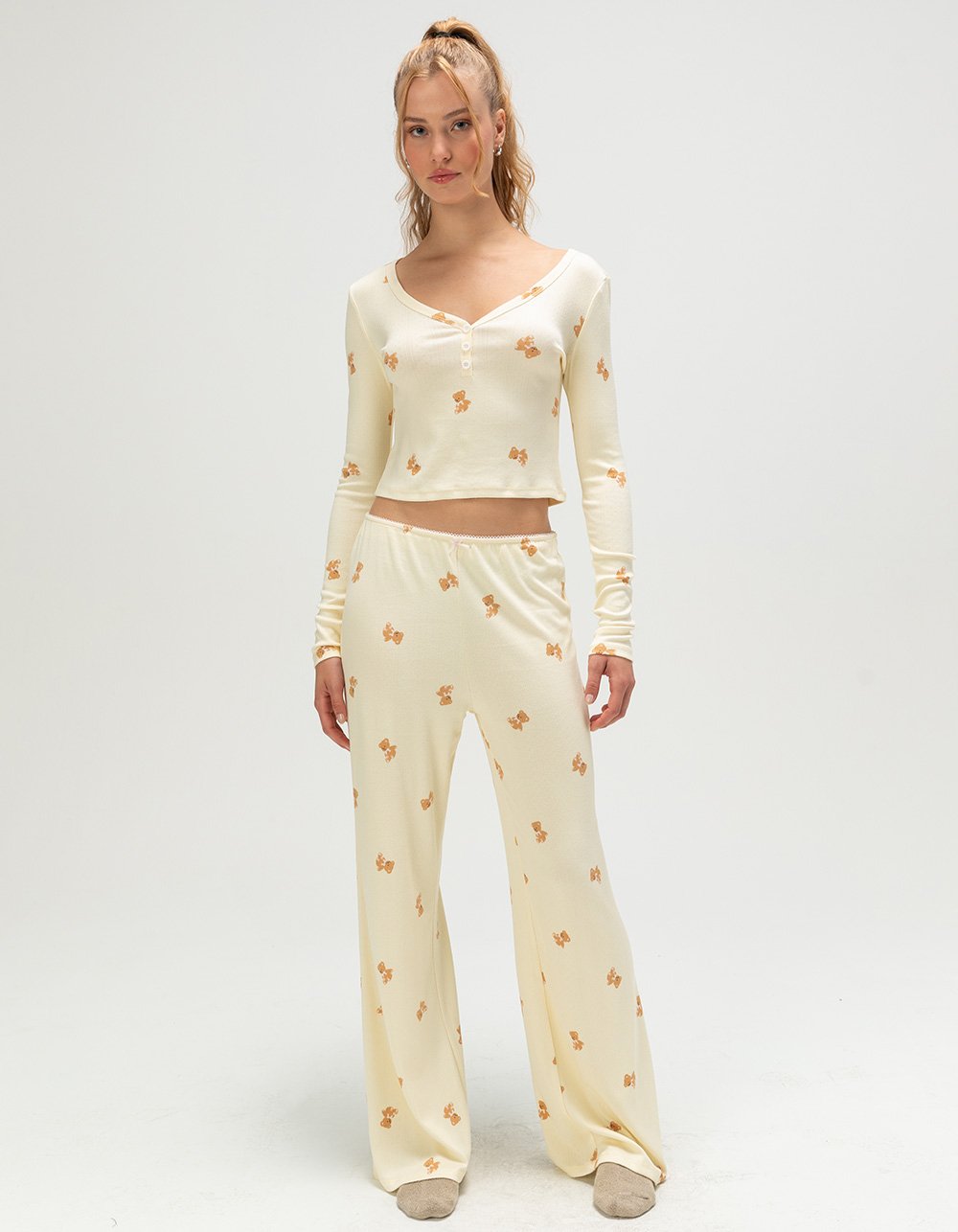 HAPPY CAMP3R Campy Dreams Womens Pajama Pants - CREAM