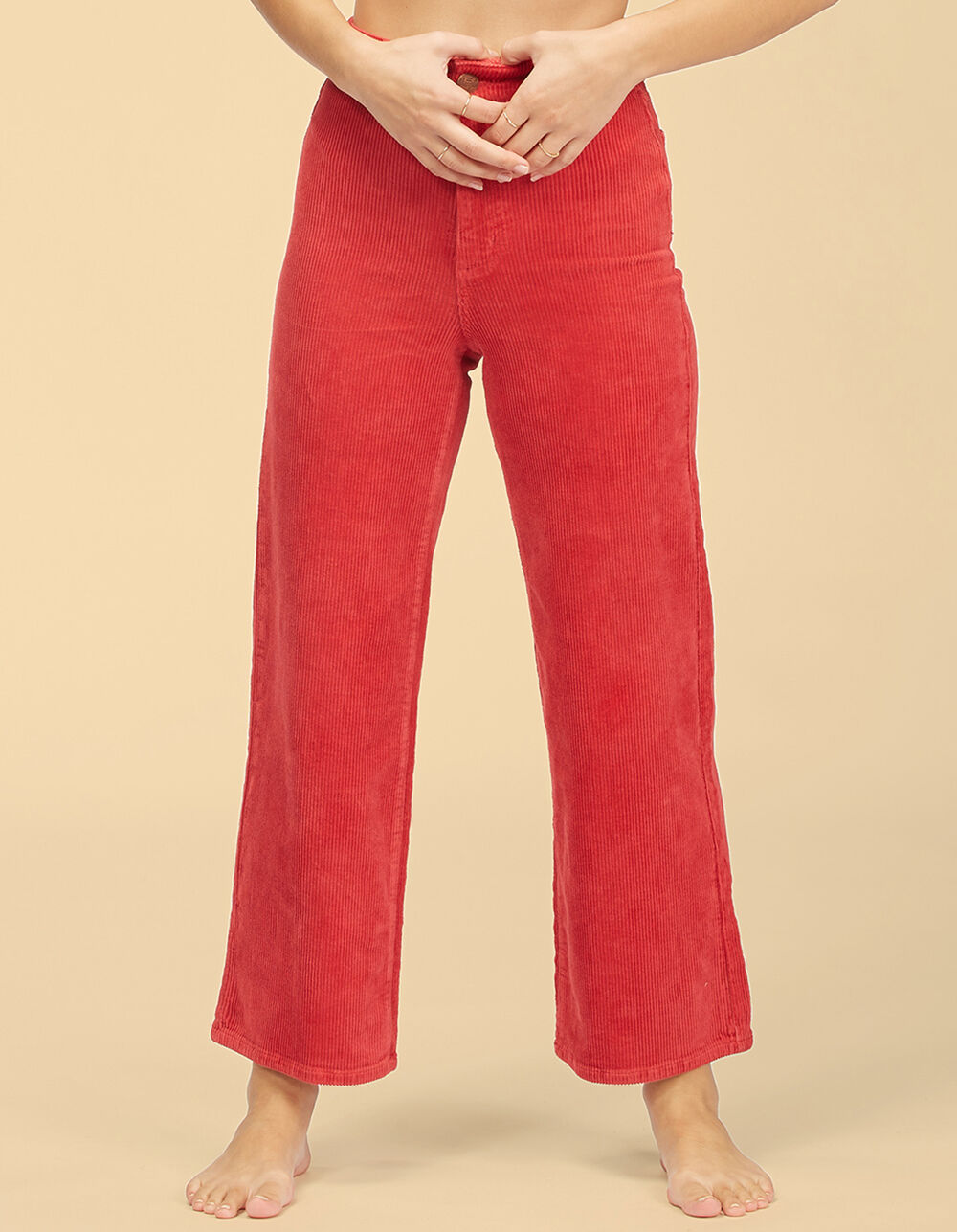 BILLABONG x Wrangler The Retro Womens Red Corduroy Pants - RED | Tillys