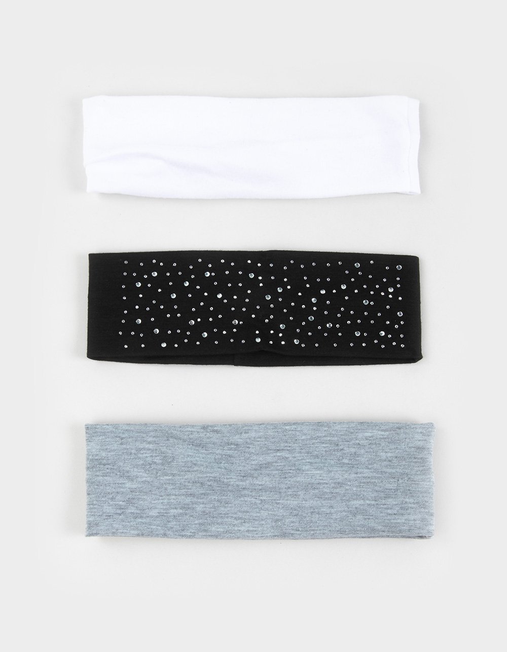 FULL TILT 3 Pack Rhinestone/Soft Headbands - MULTI