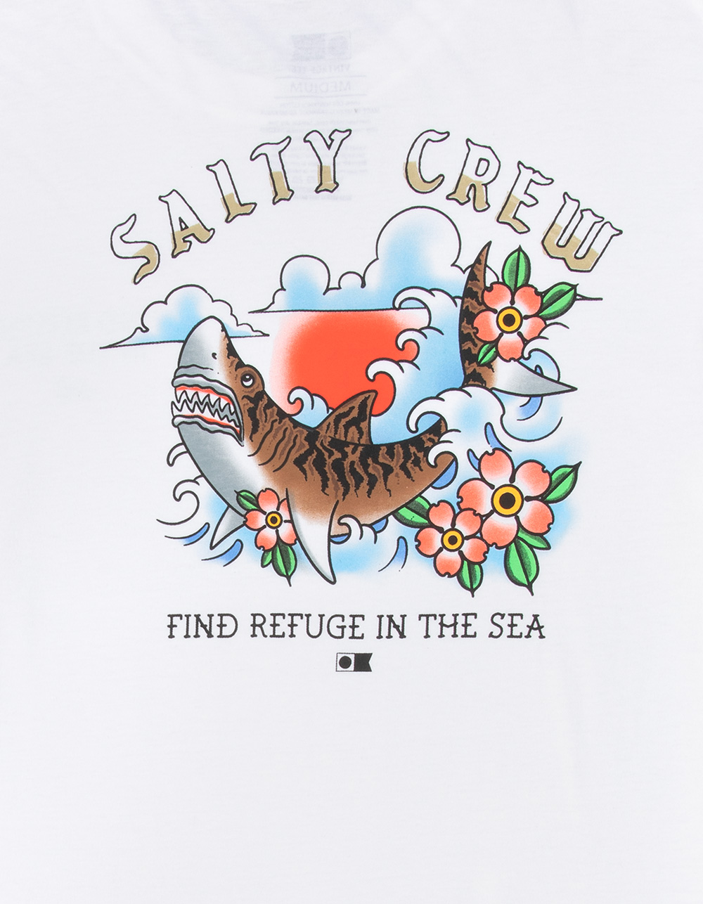 SALTY CREW Hopper Vintage Mens Tee - OFF WHITE