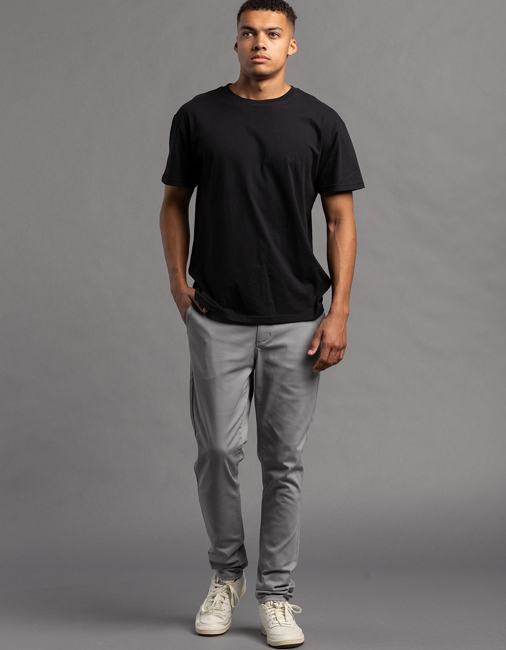 RSQ Mens Slim Taper Chino Pants - LIGHT GRAY