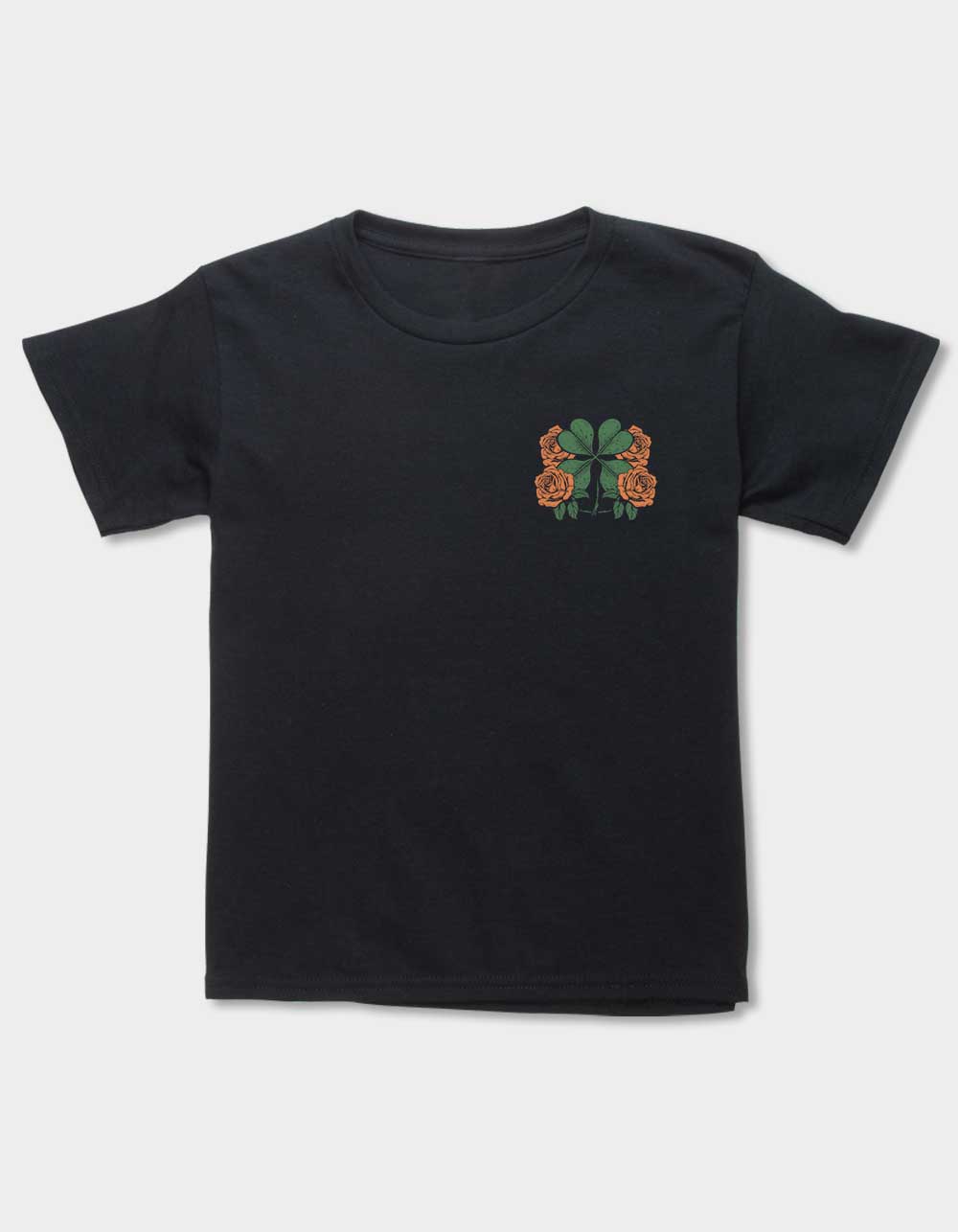 Clover Lucky Garden Club Unisex Kids Tee - BLACK