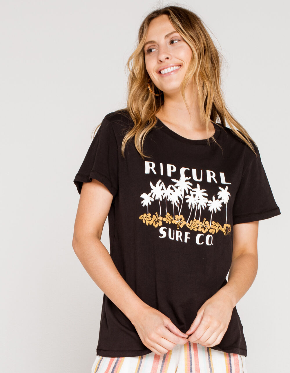 Rip Curl Women's Paradise Knit Crew Fleece Black