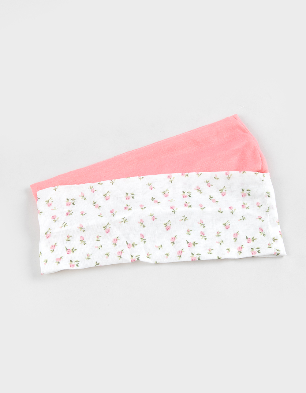 FULL TILT 2 Pack Floral Soft Headbands - PINK