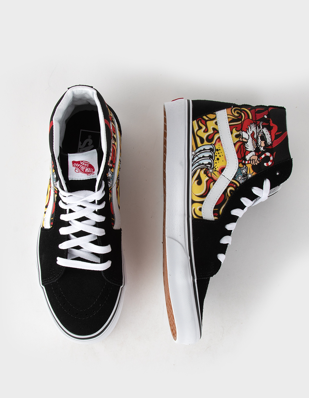VANS Santa Flame Sk8-Hi Shoes - BLACK COMBO - M11 | Tillys
