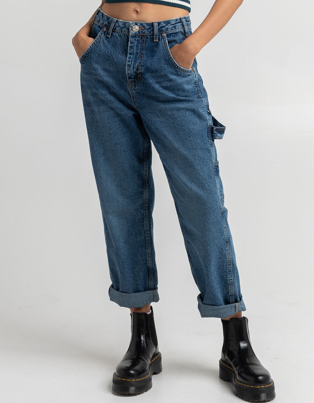 BDG Urban Outfitters Albie Womens Carpenter Jeans - DARK WASH | Tillys